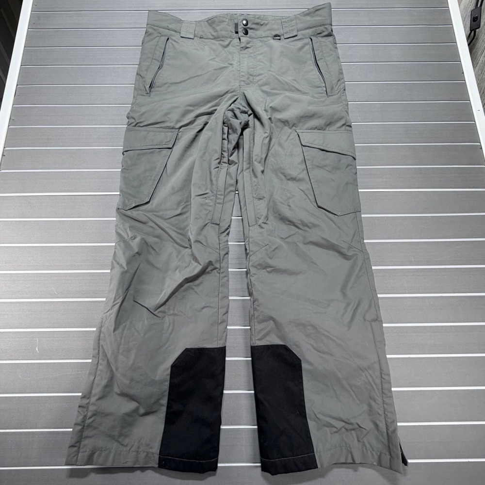 Slalom Mens Gray Insulated Snow Pants Cargo Ski Snowboard‎ Size L 960F14SLM04